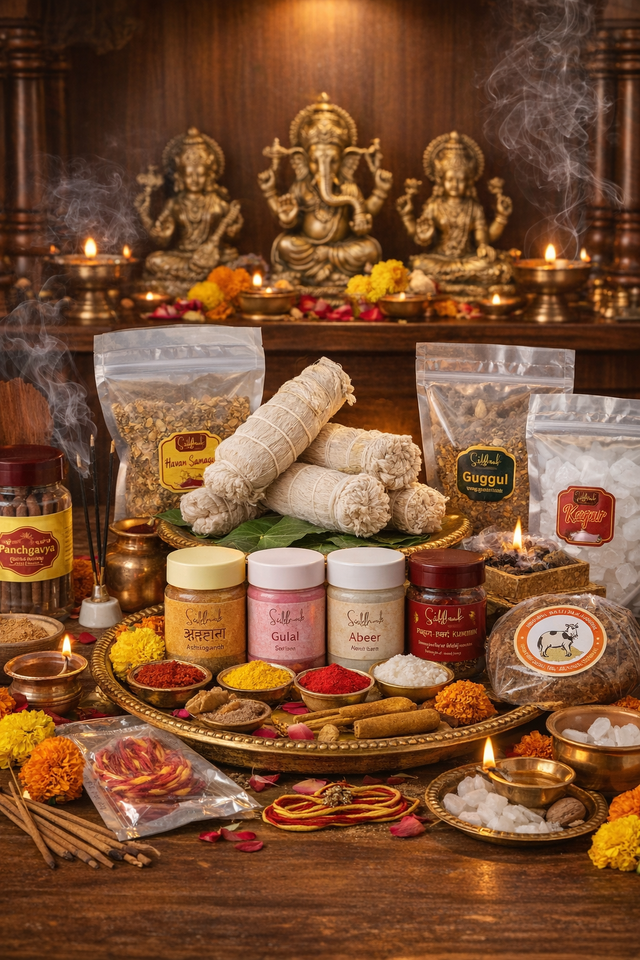 Daily Pooja Samagri Combo – 12 Essentials